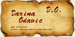 Darina Odavić vizit kartica